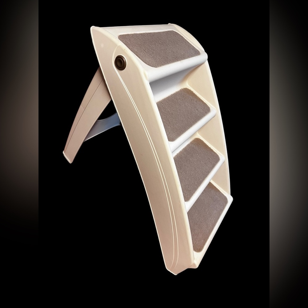 PetSafe CozyUp Foldable Cat & Dog Stairs, X-Large, Tan portable travel - Picture 2 of 7
